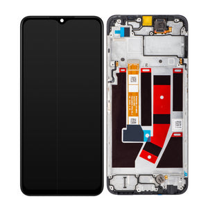 Écran et numériseur Oppo A56s, A57 avec cadre bleu OEM