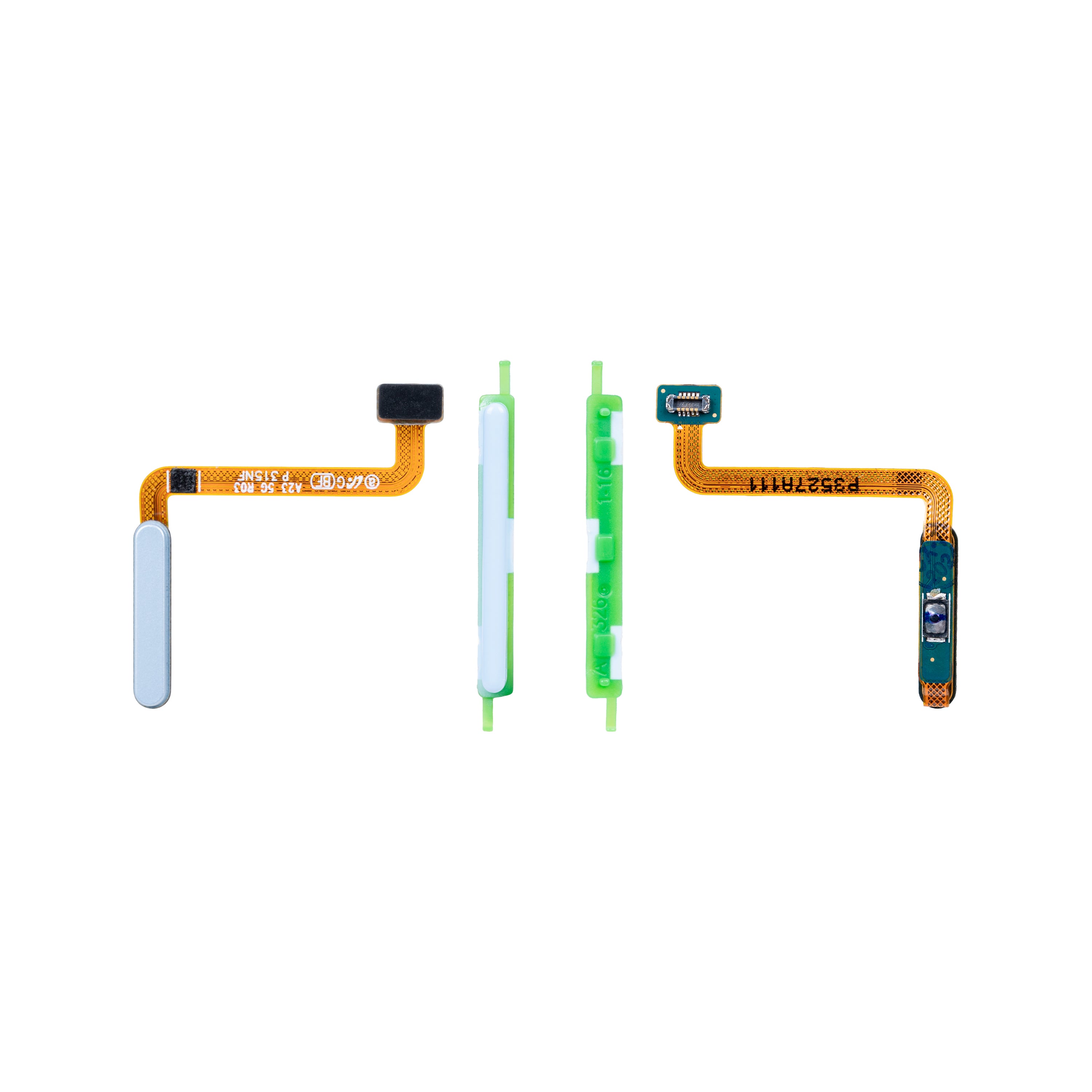 Capteur d'empreintes digitales Samsung Galaxy A23 5G A236B avec bouton d'alimentation et de volume, bleu, OEM
