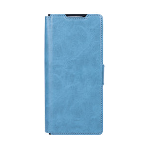 Rixus Wallet Case With Pen Holder For Samsung Galaxy Z Fold5 Sierra Blue
