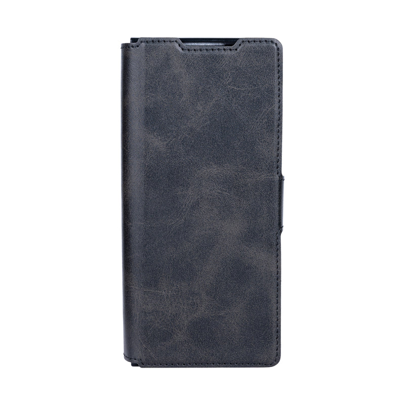 Rixus Wallet Case With Pen Holder For Samsung Galaxy Z Fold4 Black