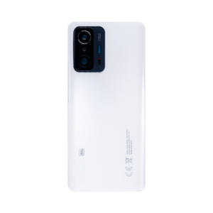 Coque arrière Xiaomi 11T Pro avec objectif, blanc clair de lune, OEM