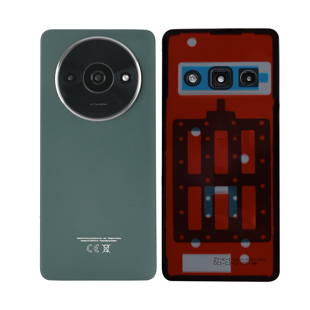 Coque arrière Xiaomi Redmi A3 avec lentille vert forêt OEM