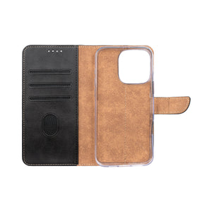 Rixus Bookcase For Apple iPhone 16 Pro Noir