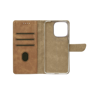 Rixus Bibliothèque For Apple iPhone 16 Pro Light Brown