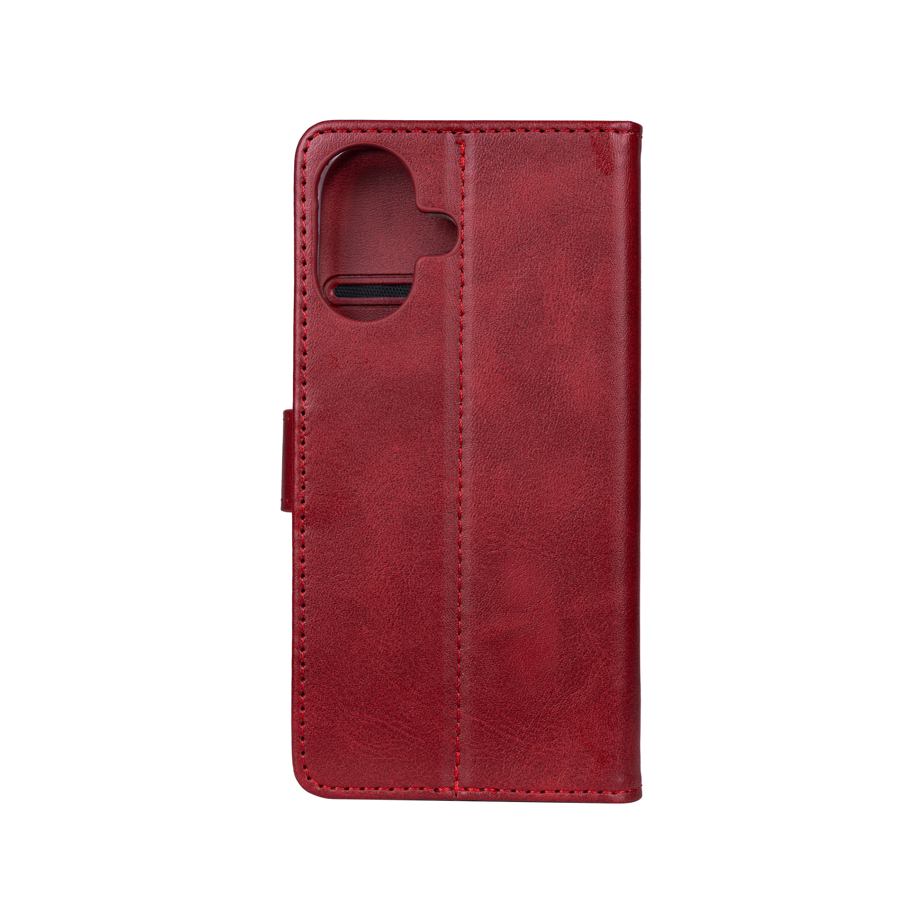 Rixus Bookcase For Apple iPhone 16 Plus Rouge foncé