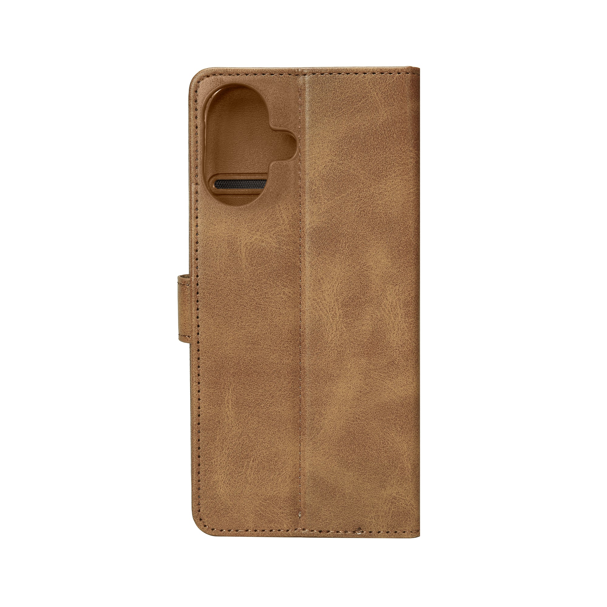 Rixus Bookcase For Apple iPhone 16 Plus Light Brown