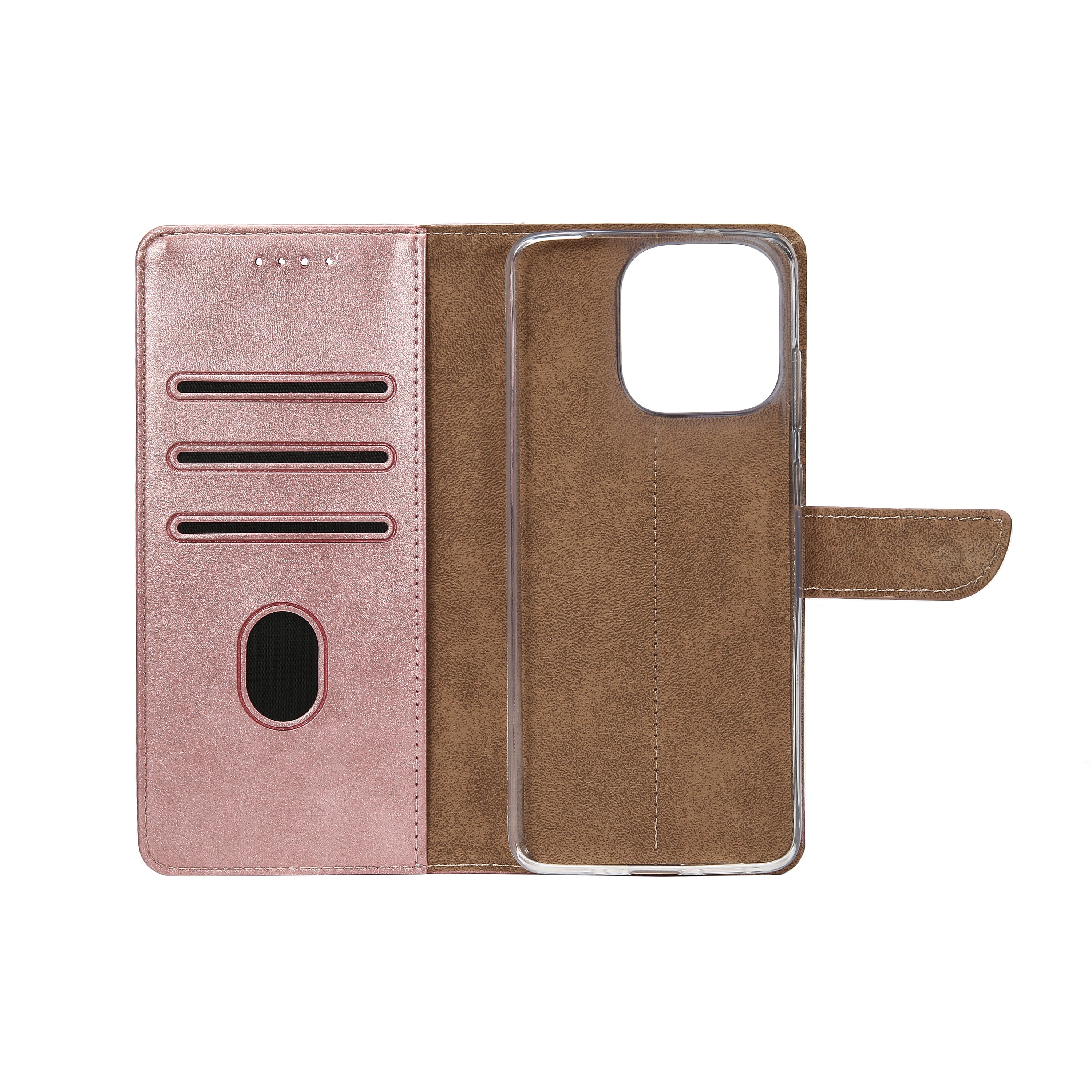 Rixus Bibliothèque For Apple iPhone 16 Pro Max Rose