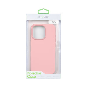 Rixus Soft TPU Phone Case For Apple iPhone 16 Pro Pink