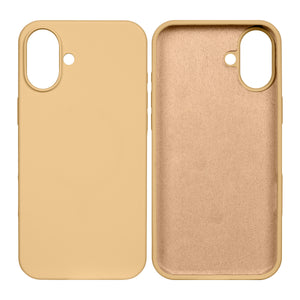 Rixus Soft TPU Phone Case For Apple iPhone 16 Plus Gold