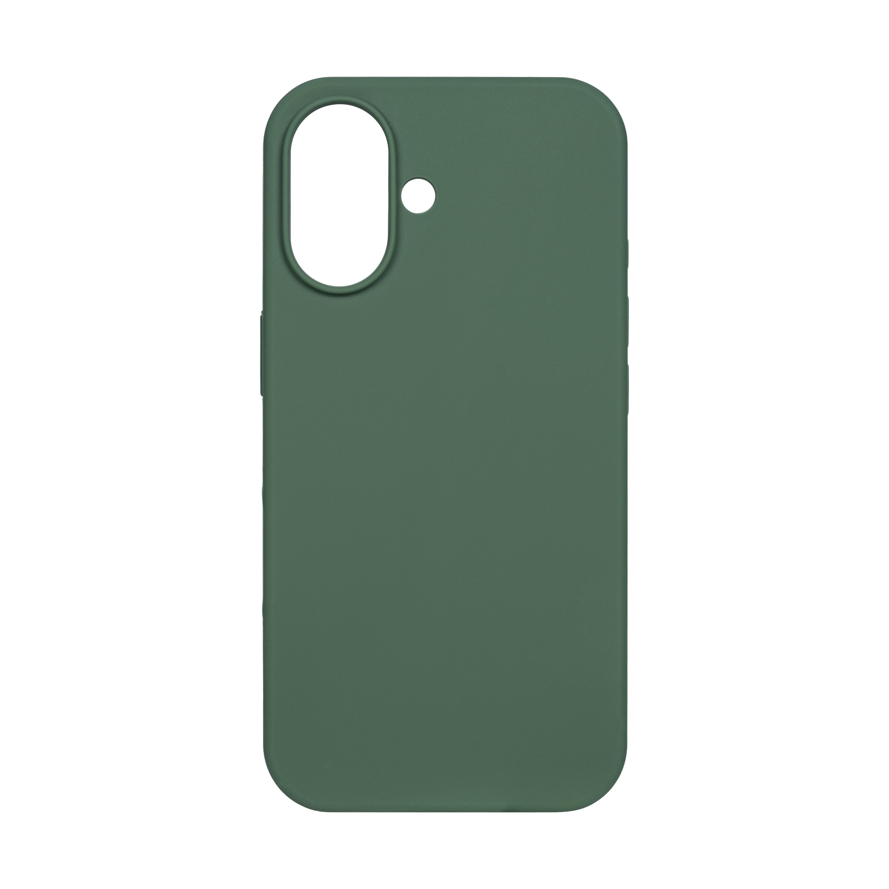 Rixus Soft TPU Phone Case With MagSafe Compatible For Apple iPhone 16 Dark Green