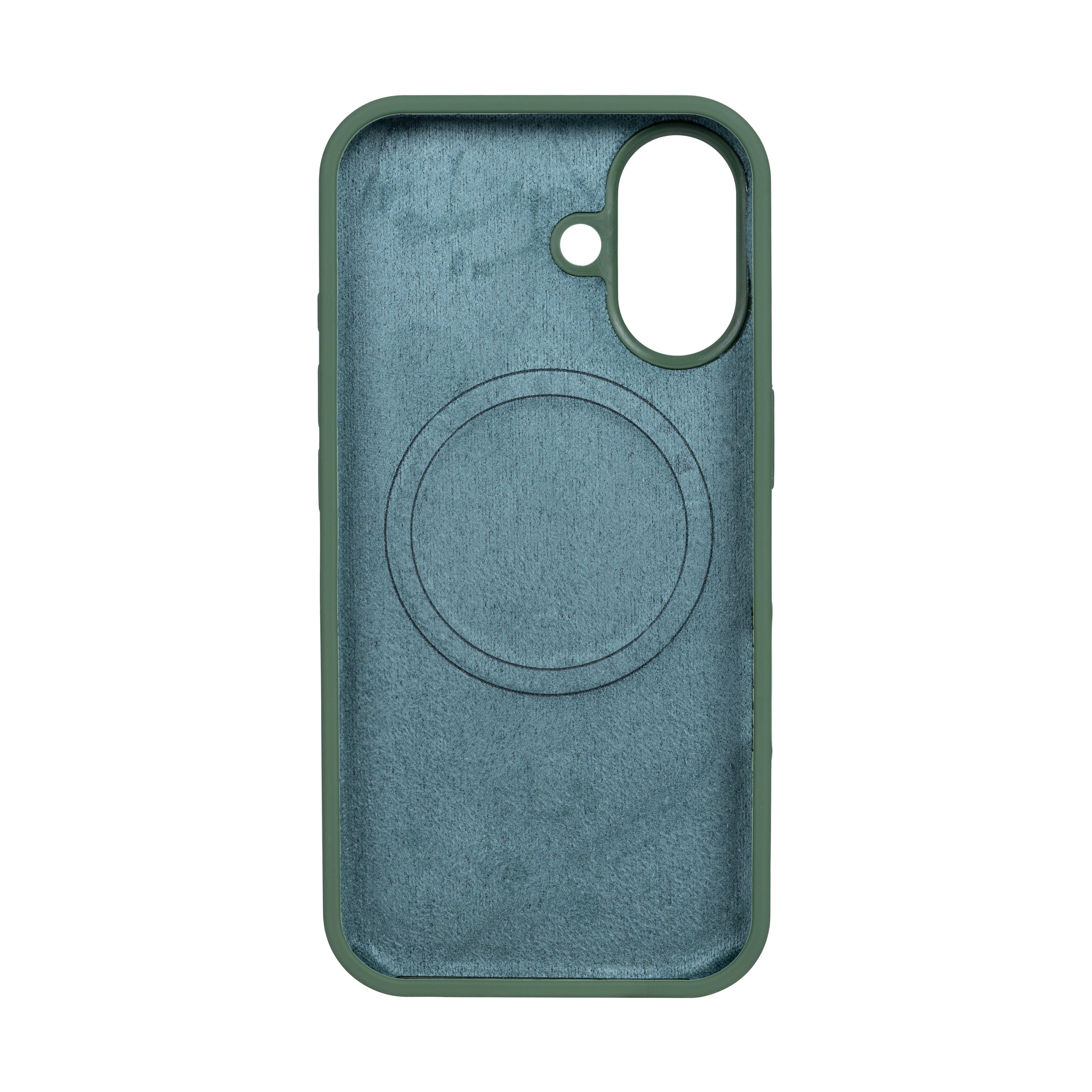 Rixus Soft TPU Phone Case With MagSafe Compatible For Apple iPhone 16 Dark Green