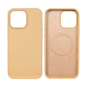Rixus Soft TPU Phone Case With MagSafe Compatible For Apple iPhone 16 Pro Gold