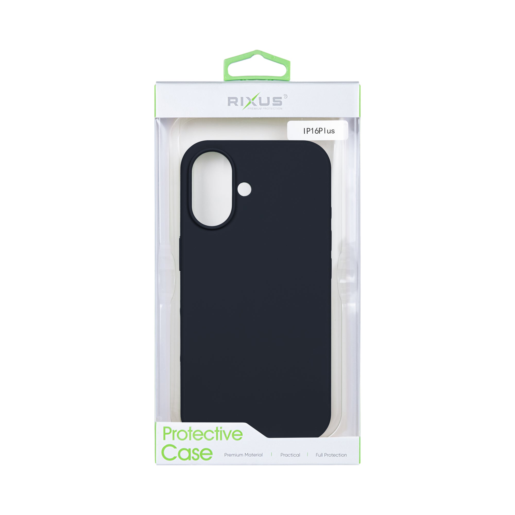 Rixus Soft TPU Phone Case With MagSafe Compatible For Apple iPhone 16 Plus Black