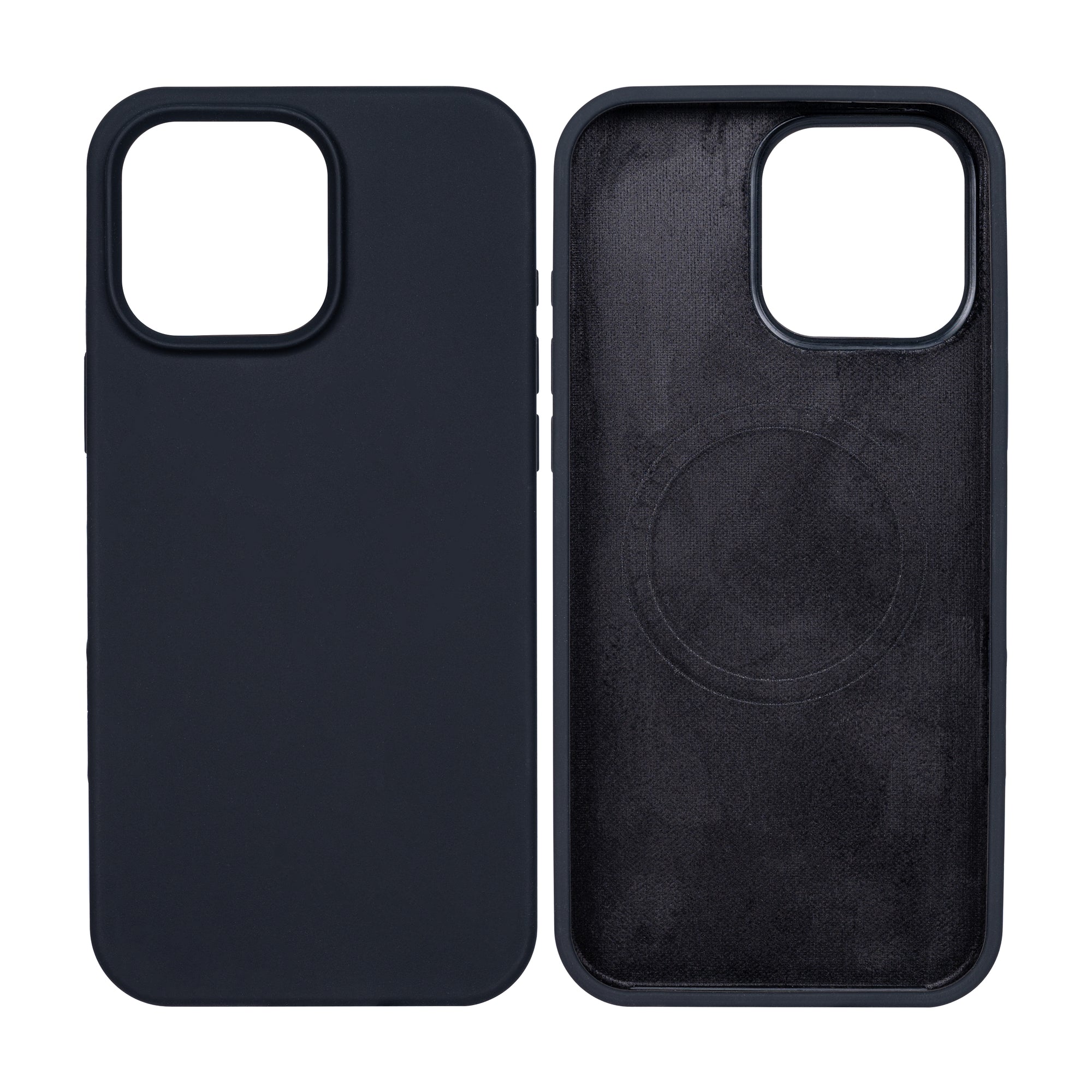 Rixus Soft TPU Phone Case With MagSafe Compatible For Apple iPhone 16 Pro Max Black