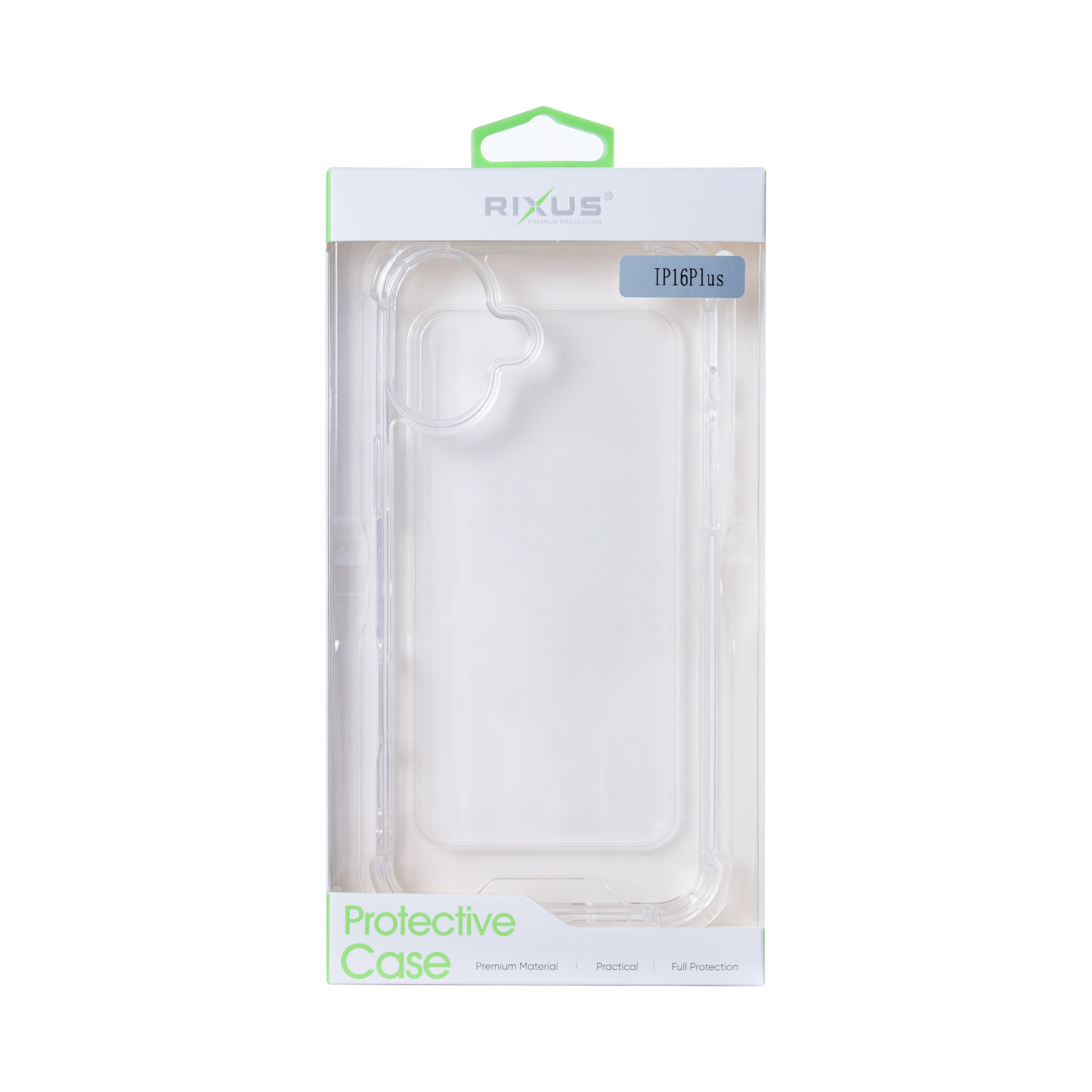 Étui anti-éclatement Rixus For Apple 16 Plus transparent