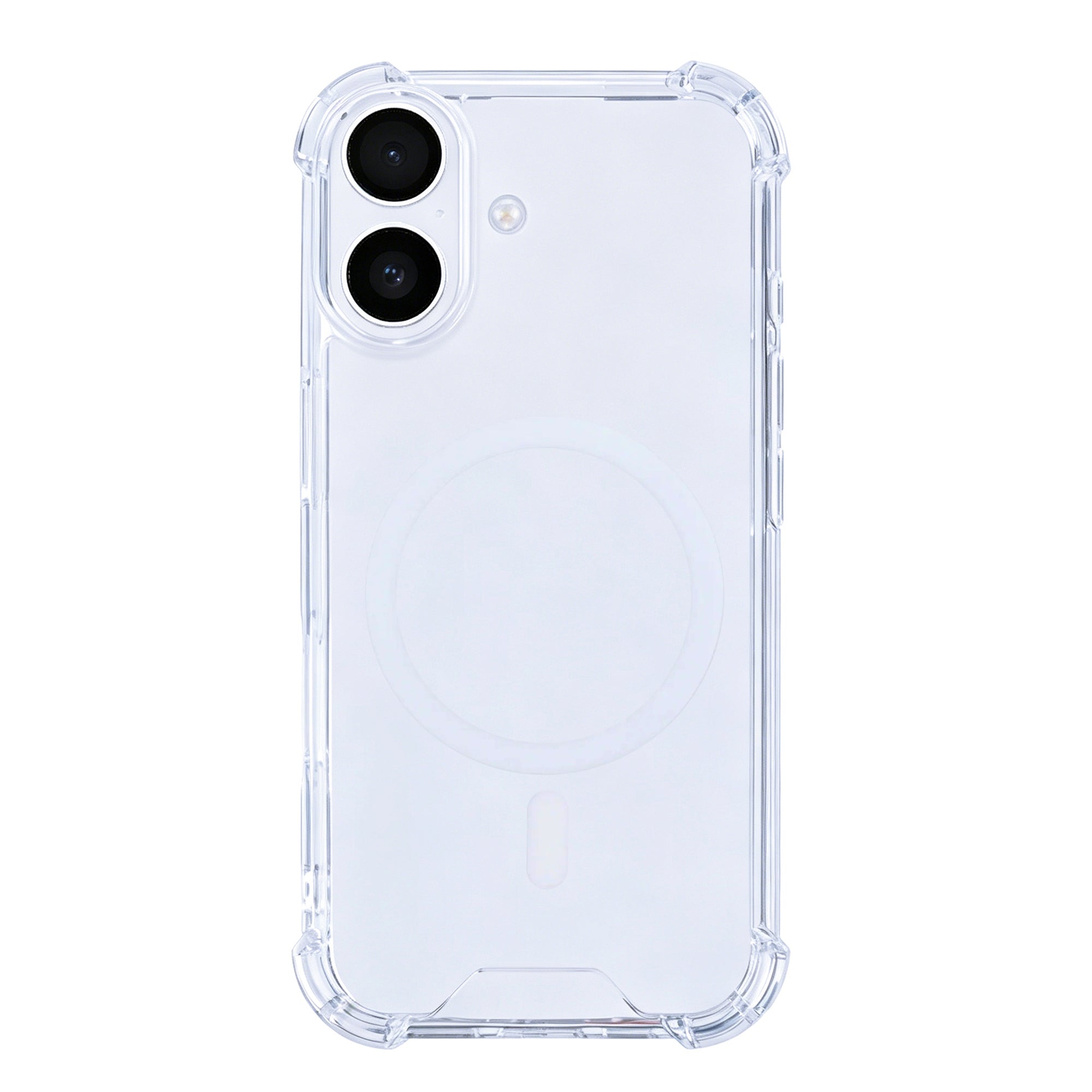 Rixus Anti-Burst Case With MagSafe Compatible For Apple iPhone 16 Transparent