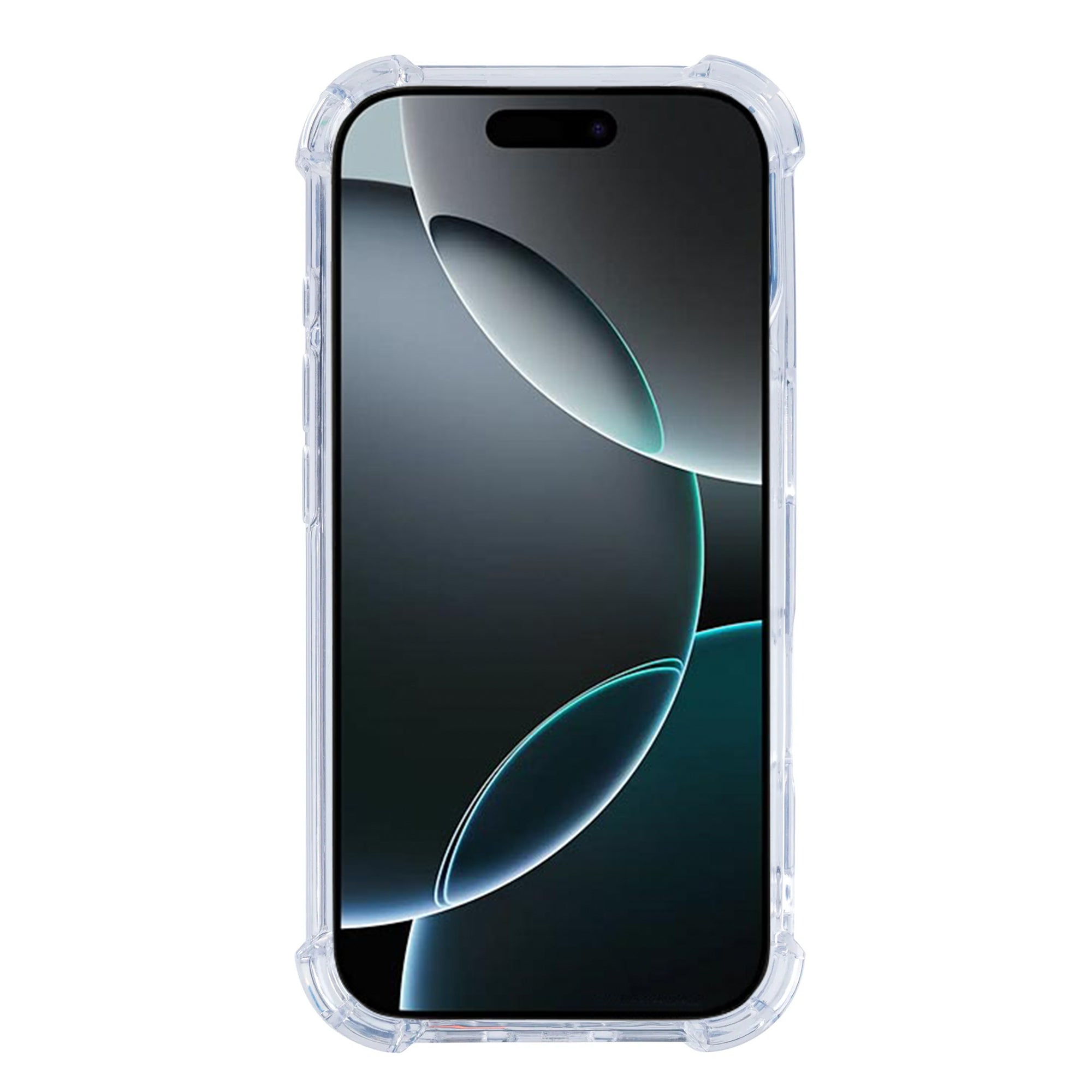 Rixus Anti-Burst Case With MagSafe Compatible For Apple iPhone 16 Pro Transparent