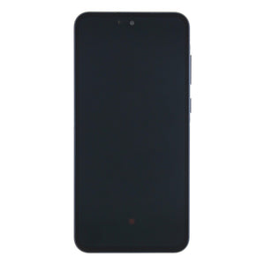 Écran et numériseur Samsung Galaxy A55 A556B avec cadre bleu marine pré-assemblé