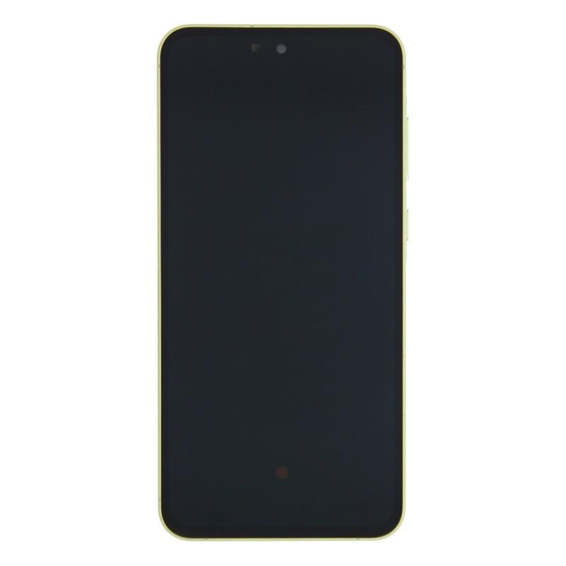 Écran et numériseur Samsung Galaxy A55 A556B avec cadre Lemon pré-assemblé