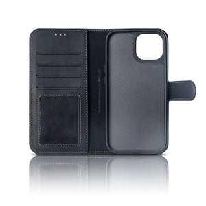 Rixus Duo Portefeuille Détachable Magnétique For Apple iPhone 16 Pro Max Noir