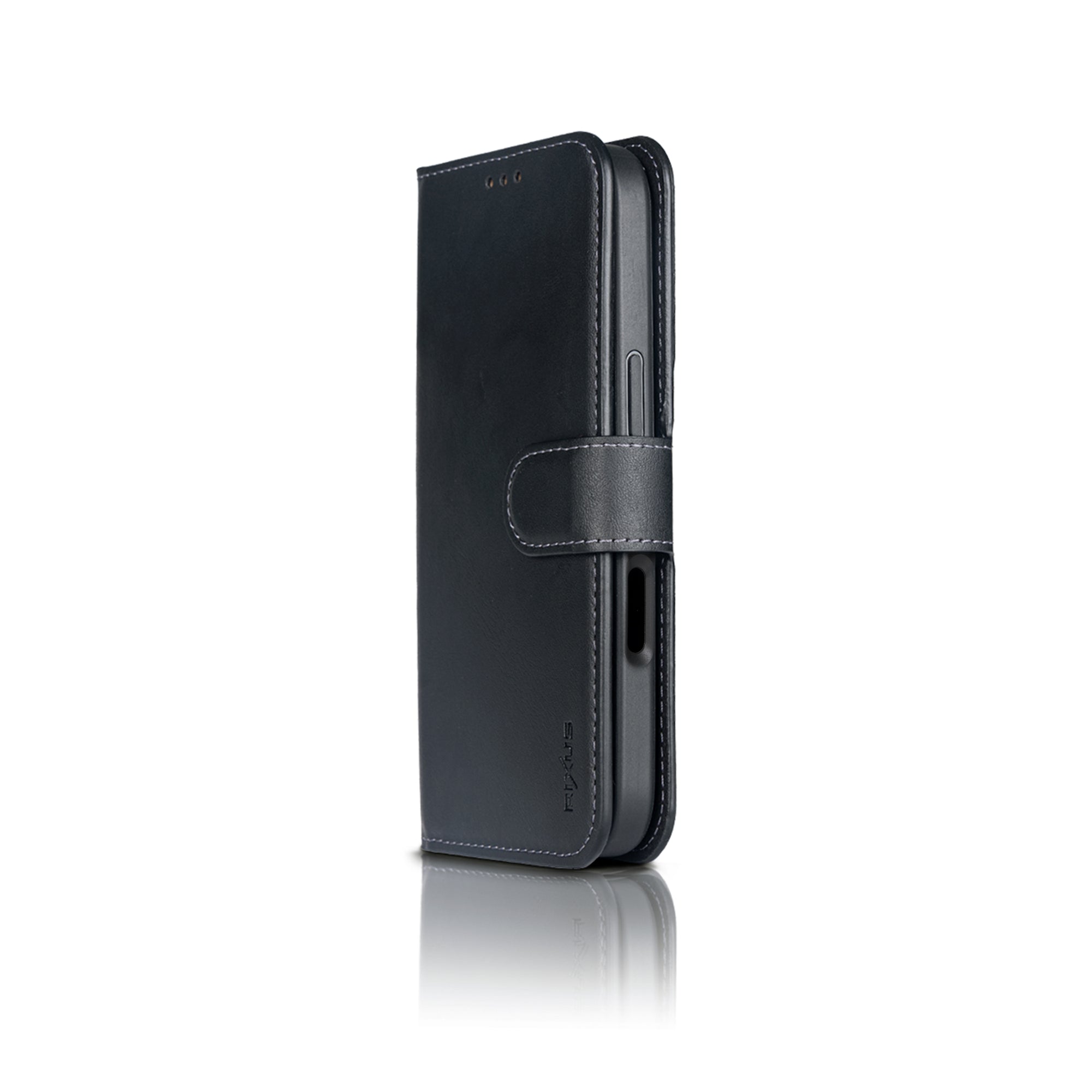 Rixus Duo Portefeuille Détachable Magnétique For Apple iPhone 16 Pro Max Noir