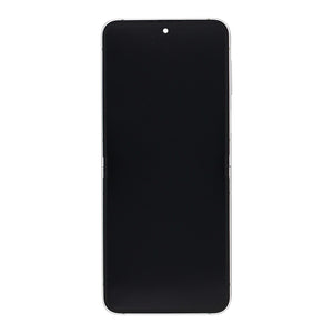 Samsung Galaxy Z Flip6 F741B Écran principal et numériseur avec cadre blanc Service Pack