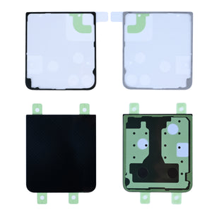 Ensemble de coques arrière Samsung Galaxy Z Flip6 F741B avec lentille, noir artisanal, d'origine
