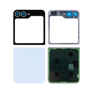 Ensemble de coques arrière Samsung Galaxy Z Flip6 F741B avec lentille bleue OEM