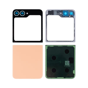 Ensemble de coques arrière Samsung Galaxy Z Flip6 F741B avec lentille Peach OEM