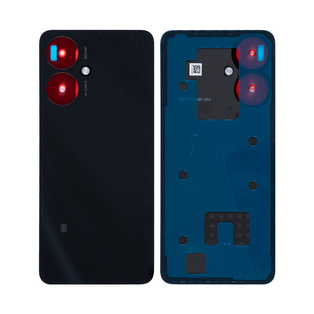 Coque arrière Xiaomi Redmi 13C 5G sans objectif, noir étoilé, OEM