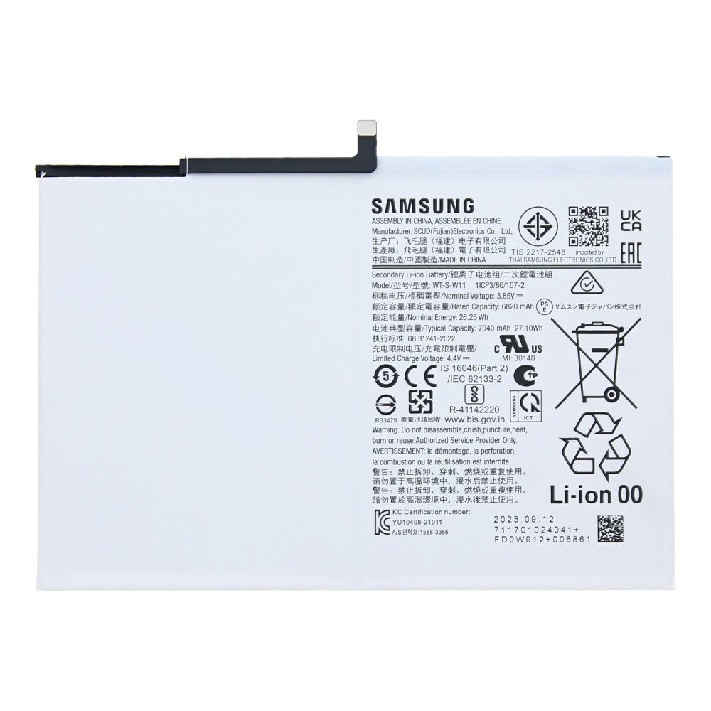 Samsung Galaxy Tab A9 Plus X210, X215, X216B Batterie WT-S-W11 Original