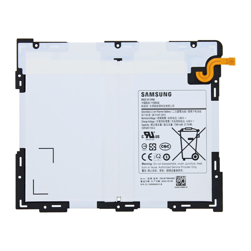 Batterie Samsung Galaxy Tab A 10,5 pouces T590, T595 EB-BT595ABE d'origine