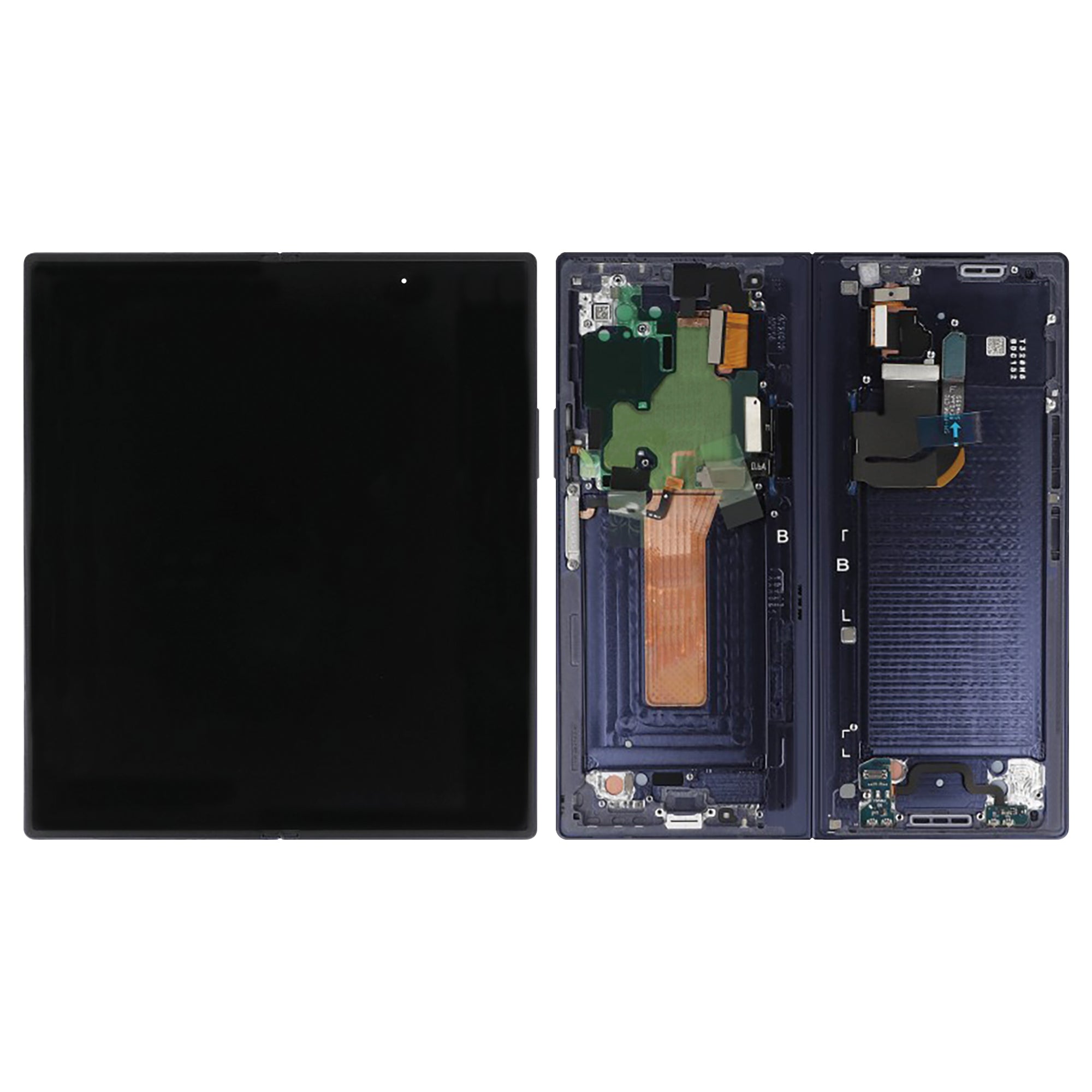 Samsung Galaxy Z Fold6 F956B Écran principal et numériseur avec cadre Navy Service Pack