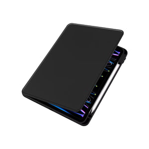 Étui de protection en cuir PU For Apple Pro 13 pouces (2024) Noir