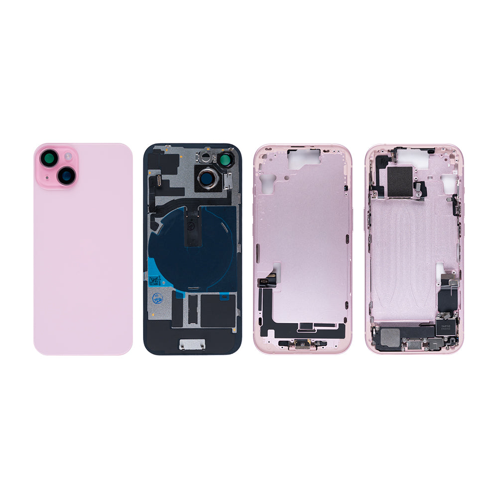 For Apple 15 Boîtier avec petites pièces Rose OEM