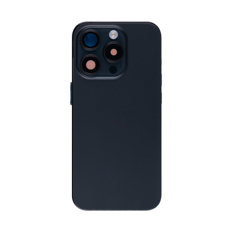 For Apple 15 Pro Boîtier avec petites pièces Titane noir OEM