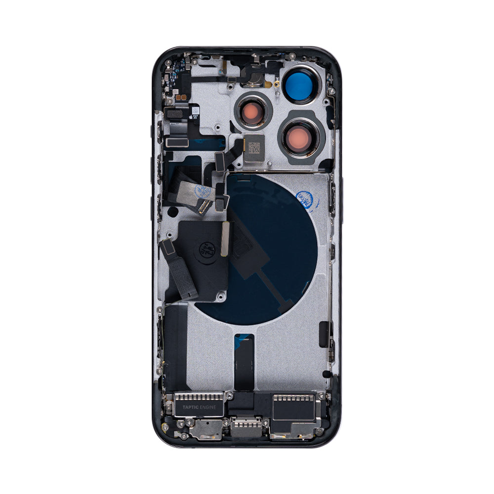 For Apple 15 Pro Boîtier avec petites pièces Titane noir OEM