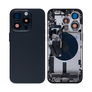 For Apple 15 Pro Boîtier avec petites pièces Titane noir OEM