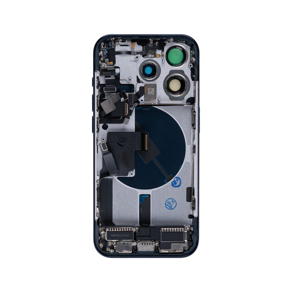 For Apple 15 Pro Boîtier avec petites pièces Titane bleu OEM