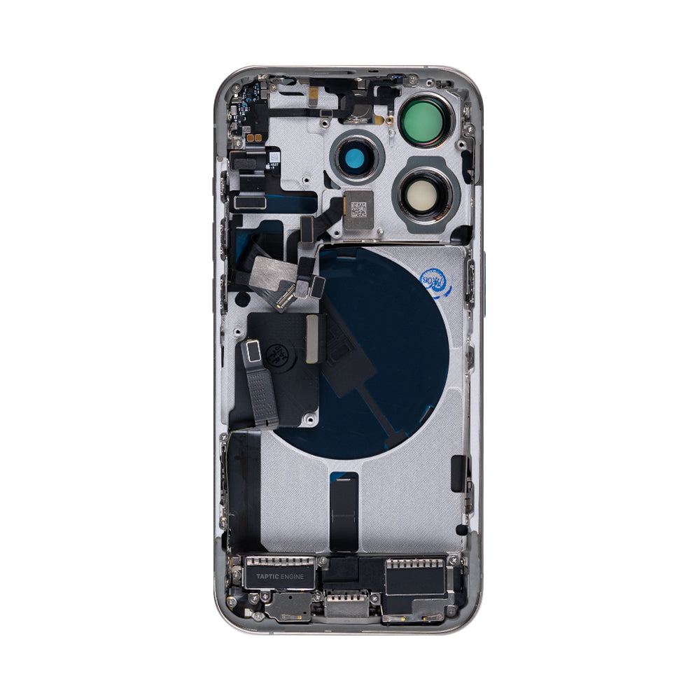 For Apple 15 Pro Boîtier avec petites pièces Titane naturel OEM