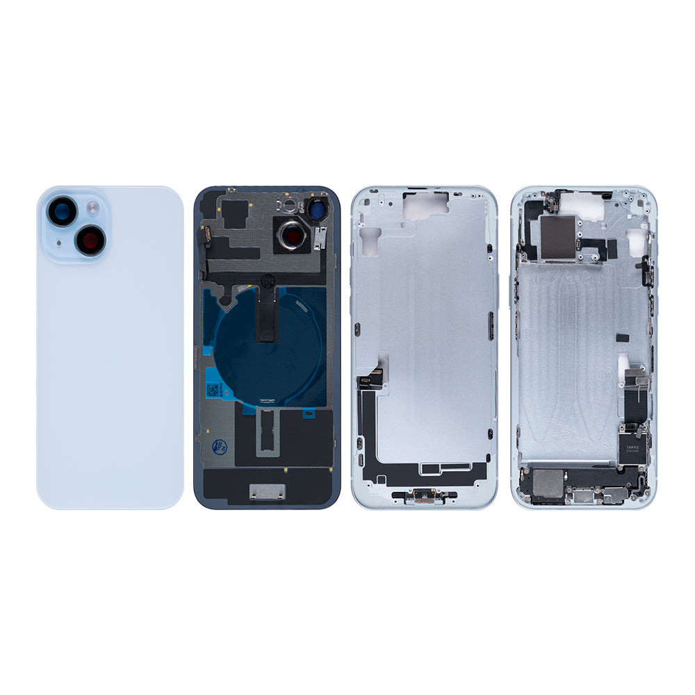 For Apple 15 Plus Boîtier avec petites pièces Bleu OEM