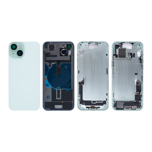 For Apple 15 Plus Boîtier avec petites pièces Vert OEM