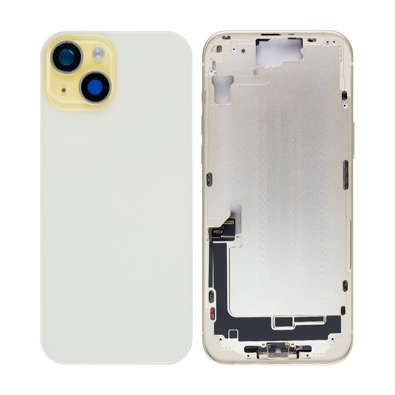 For Apple 15 Plus Boîtier avec petites pièces Jaune OEM