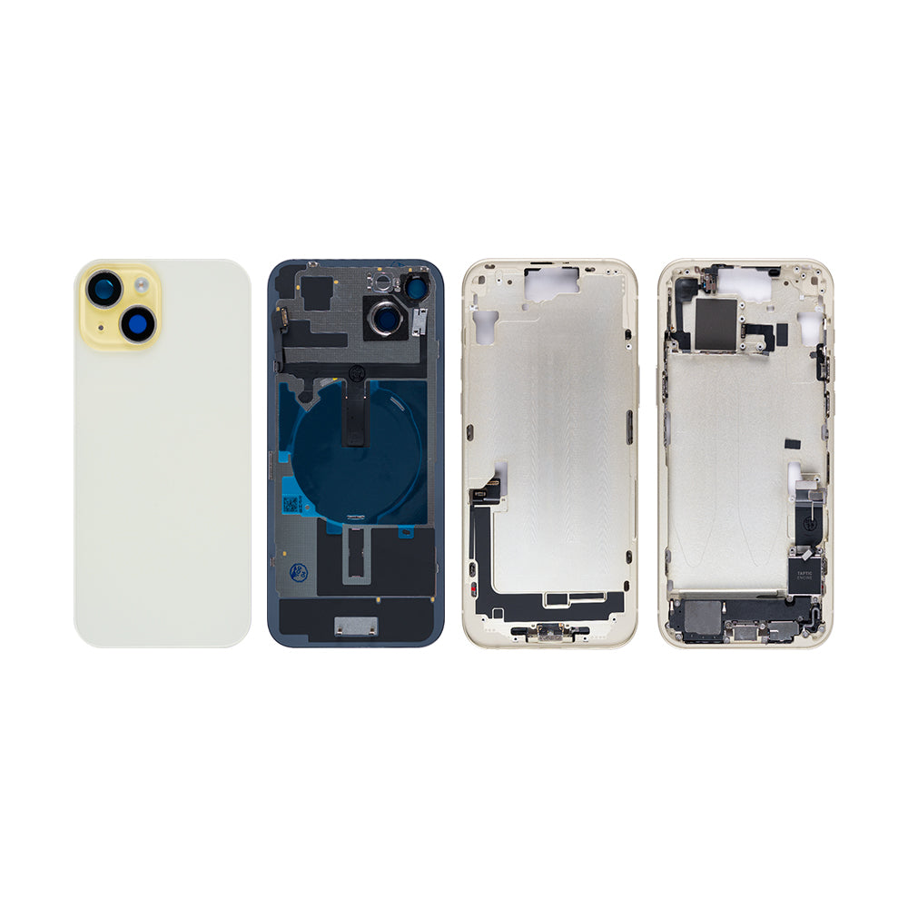 For Apple 15 Plus Boîtier avec petites pièces Jaune OEM