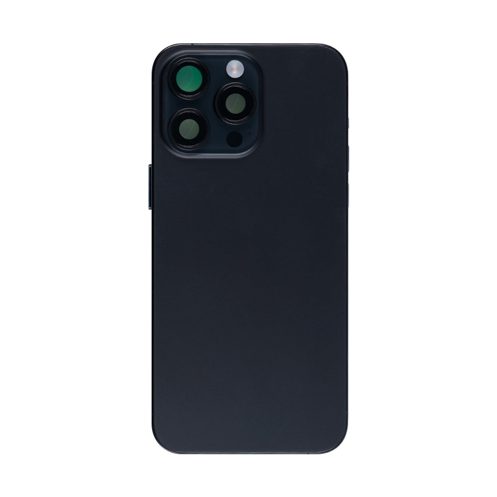 For Apple 15 Pro Max Boîtier avec petites pièces Titane noir OEM