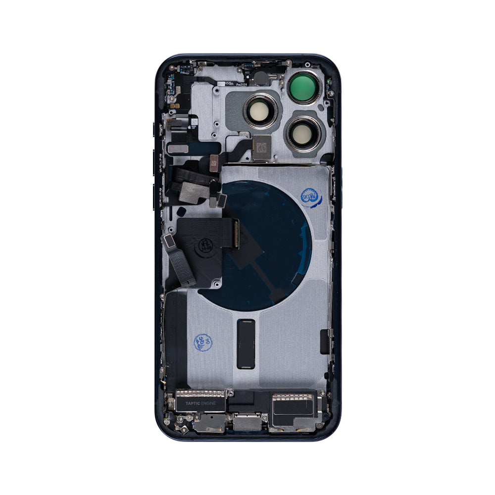 For Apple 15 Pro Max Boîtier avec petites pièces Titane bleu OEM