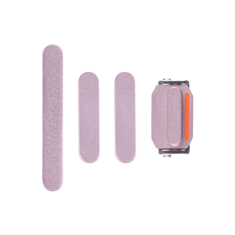For Apple 15, 15 Plus Ensemble de boutons latéraux roses (4 pièces)