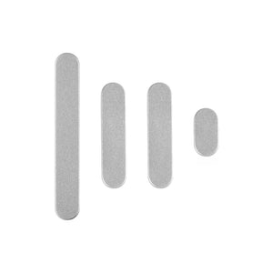 For Apple 15 Pro, 15 Pro Max Ensemble de boutons latéraux Titane blanc (4 pièces)