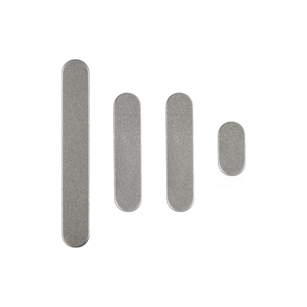 For Apple 15 Pro, 15 Pro Max Ensemble de boutons latéraux en titane naturel (4 pièces)