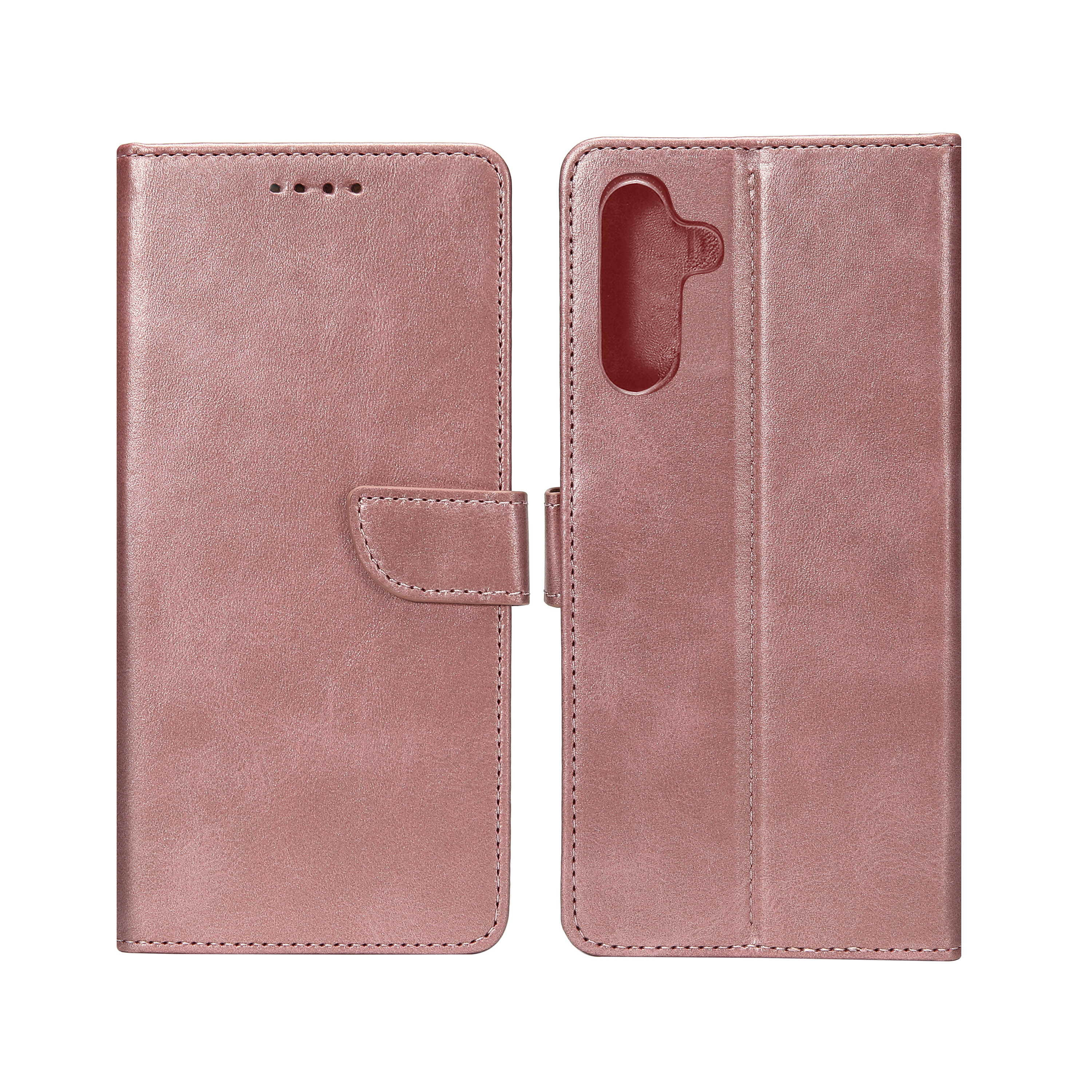 Rixus Bibliothèque pour Samsung Galaxy A16 4G, A16 5G Rose